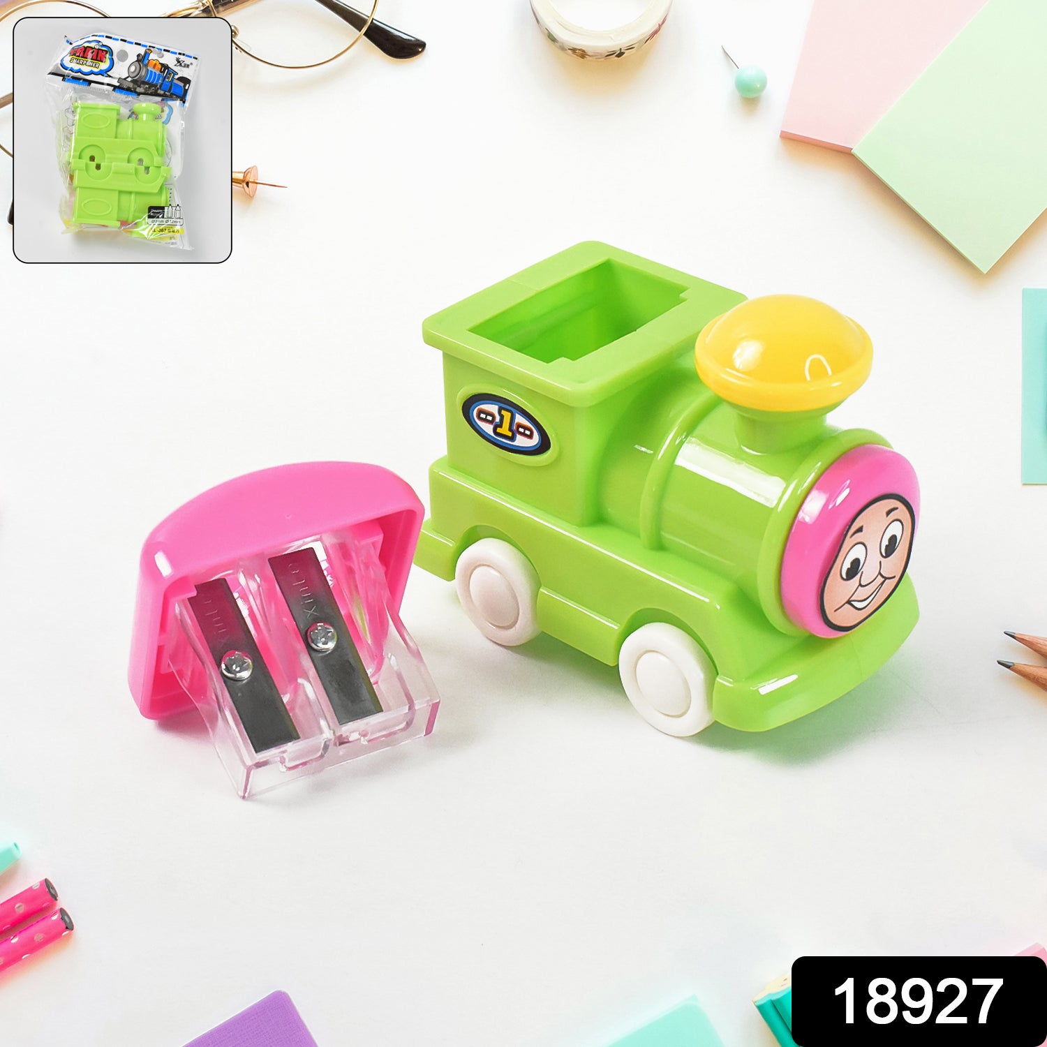 Train Double Hole Pencil Sharpener (1 Pc) Train Double Hole Pencil Sharpener (1 Pc)